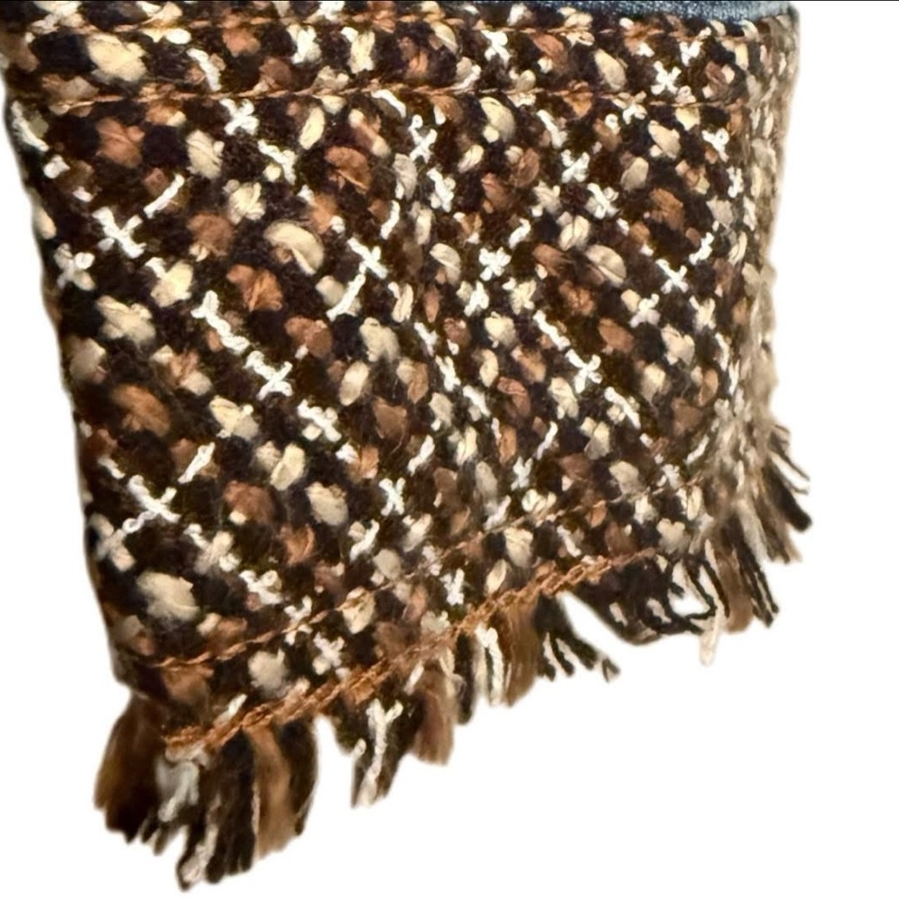 Coldwater Creek Long Sleeve Denim Jacket with Boucle Fringe Women's 12 Jean. MH - Picture 6 of 7